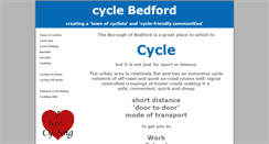 Desktop Screenshot of cyclebedford.org.uk